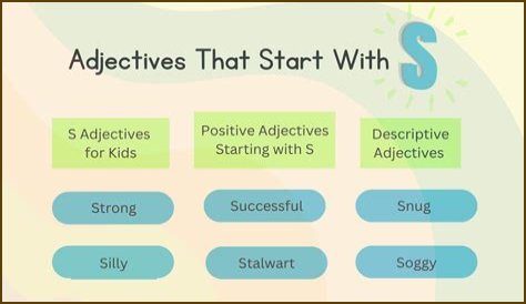 What are adjectives that start with Sh?