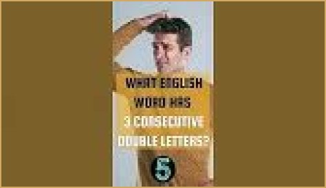 What word has 3 consecutive sets of double letters?